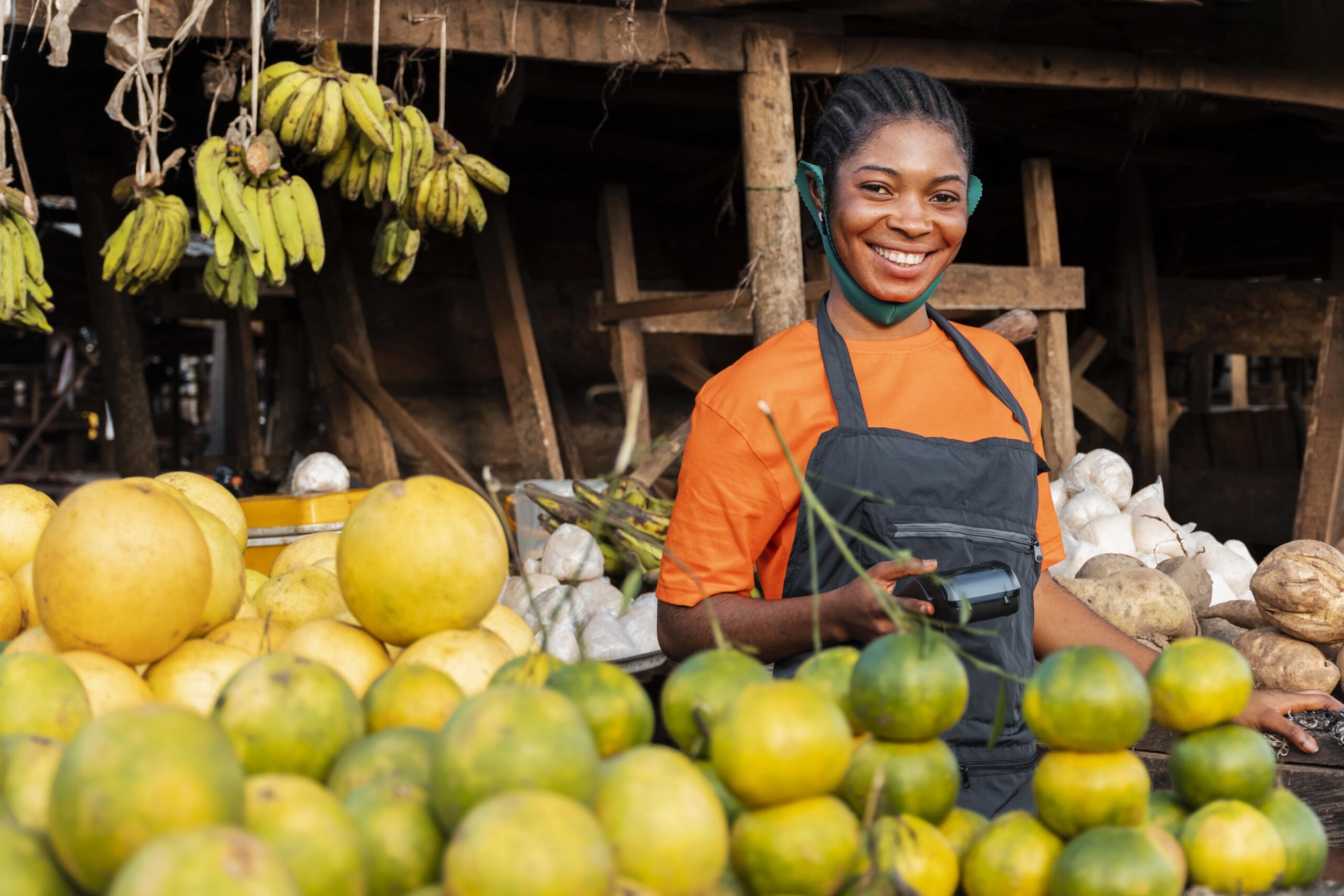 front-view-woman-with-face-mask-market